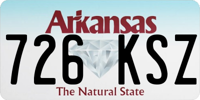 AR license plate 726KSZ