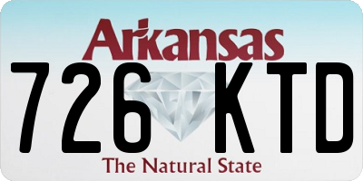 AR license plate 726KTD