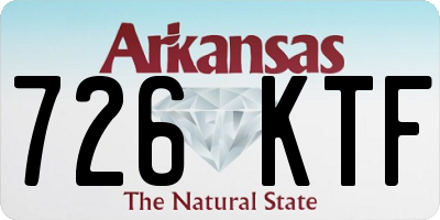 AR license plate 726KTF