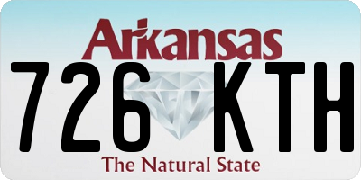 AR license plate 726KTH