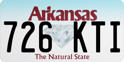 AR license plate 726KTI