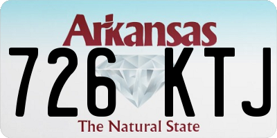 AR license plate 726KTJ