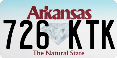 AR license plate 726KTK