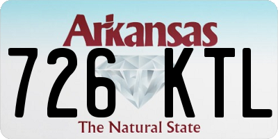AR license plate 726KTL