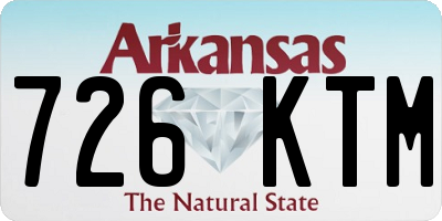 AR license plate 726KTM