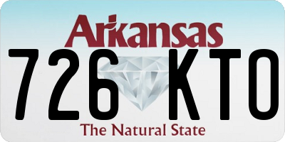 AR license plate 726KTO