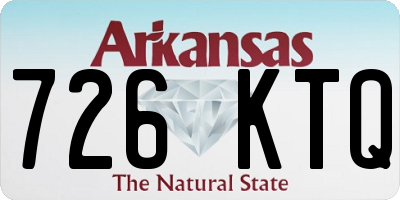 AR license plate 726KTQ