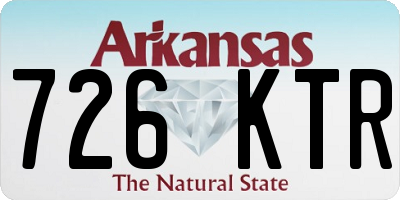 AR license plate 726KTR