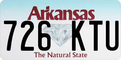 AR license plate 726KTU