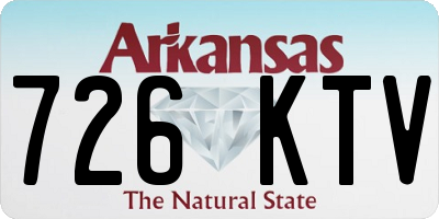 AR license plate 726KTV