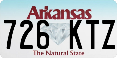 AR license plate 726KTZ