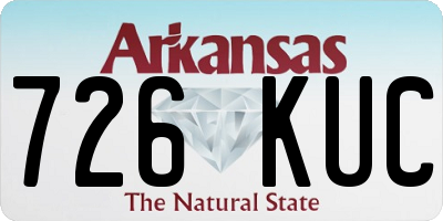 AR license plate 726KUC