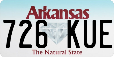 AR license plate 726KUE
