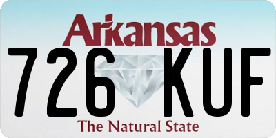 AR license plate 726KUF