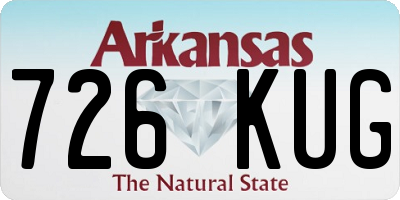 AR license plate 726KUG