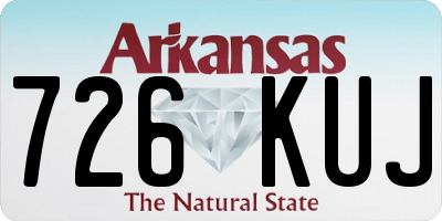 AR license plate 726KUJ