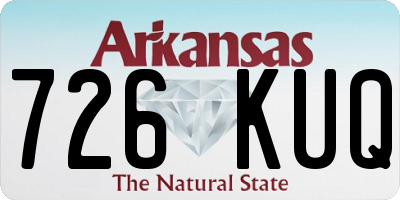AR license plate 726KUQ