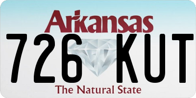 AR license plate 726KUT