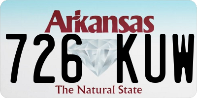 AR license plate 726KUW