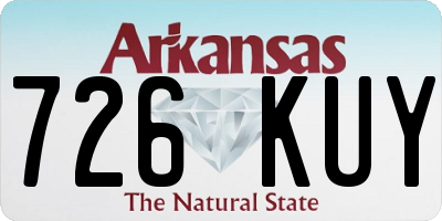 AR license plate 726KUY