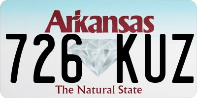 AR license plate 726KUZ