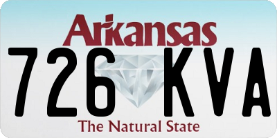 AR license plate 726KVA