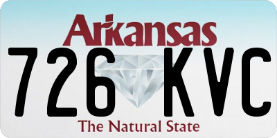 AR license plate 726KVC
