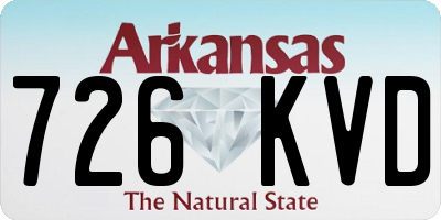 AR license plate 726KVD