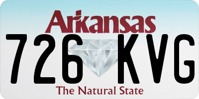 AR license plate 726KVG