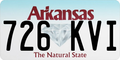 AR license plate 726KVI