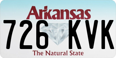 AR license plate 726KVK