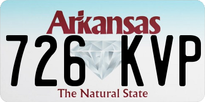 AR license plate 726KVP