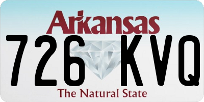 AR license plate 726KVQ