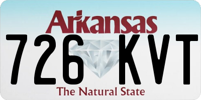 AR license plate 726KVT