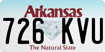 AR license plate 726KVU