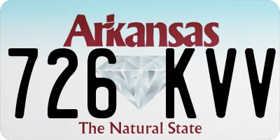 AR license plate 726KVV