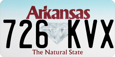 AR license plate 726KVX