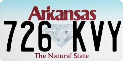 AR license plate 726KVY