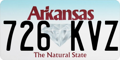 AR license plate 726KVZ