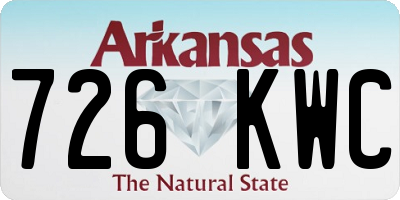 AR license plate 726KWC