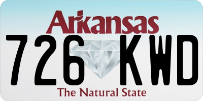 AR license plate 726KWD