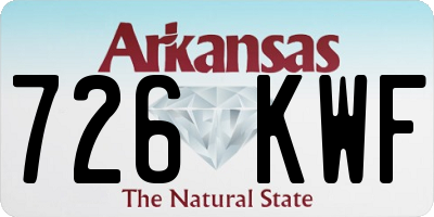 AR license plate 726KWF