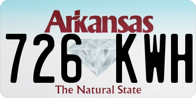 AR license plate 726KWH