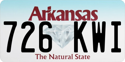 AR license plate 726KWI
