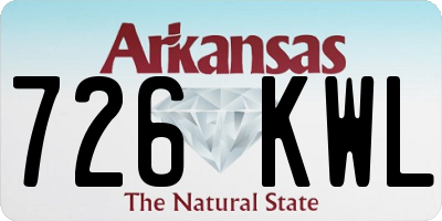 AR license plate 726KWL