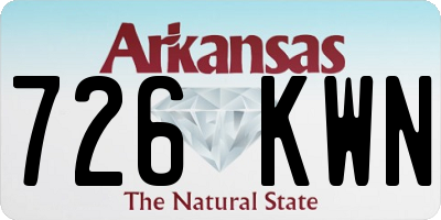 AR license plate 726KWN