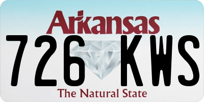 AR license plate 726KWS