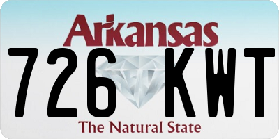 AR license plate 726KWT