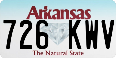 AR license plate 726KWV