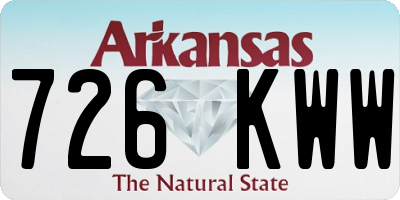 AR license plate 726KWW